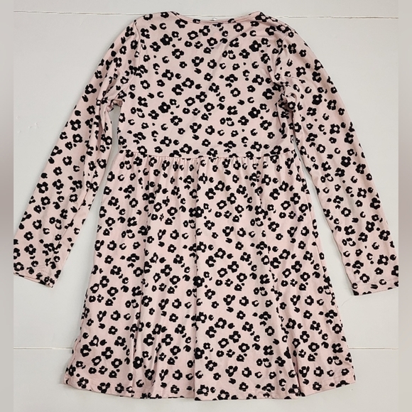 Free Style Girls Pink Leopard Print Knee-Length Ruffled A-Line Sundress, sz 10 - Picture 3 of 15